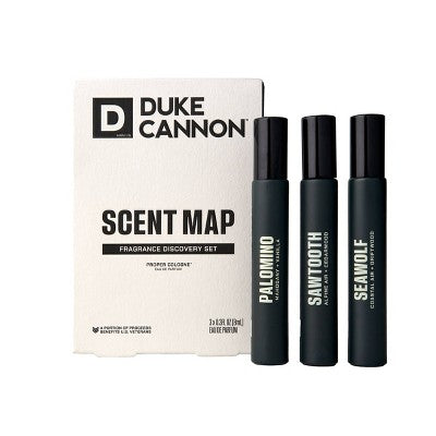 Duke Cannon Supply Co. Proper Cologne - Sawtooth/Palomino/Seawolf - 0.3 fl oz/3pk