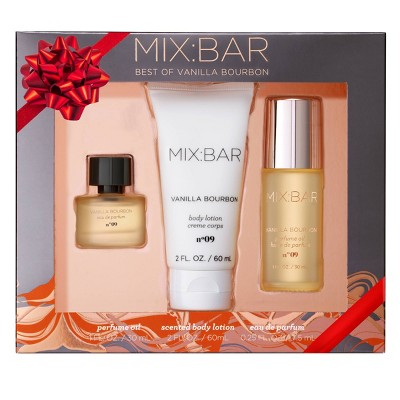 MIX:BAR Vanilla Bourbon Layering Gift Set - Mini EDP + Mini Lotion + Full Size Perfume Oil