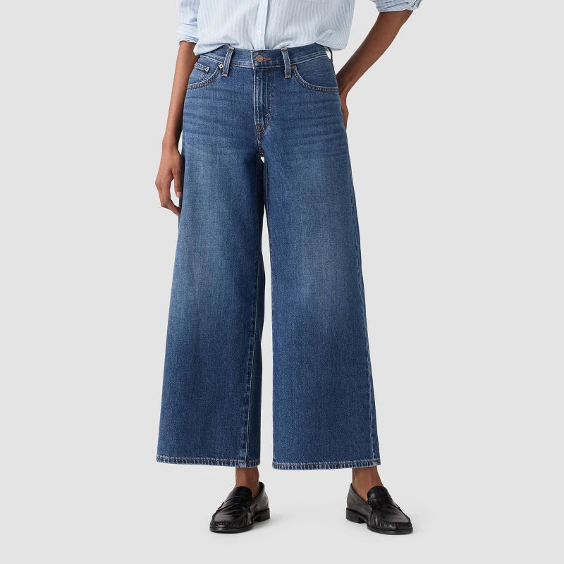 Levi's® Women's Middy Wide Leg Ankle Jeans - Kiss Goodbye