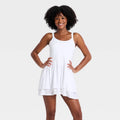 Women's Active Knit Layered Dress - All In Motion White