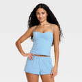 Women's Jersey Tank and Shorts Pajama Set - Wild Fable Blue S (Please be advised that set