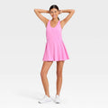Women's Washed Jersey Active Dress - JoyLab Neon Pink