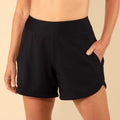 Lands' End Women's UPF Full Coverage Swim Board Shorts - Black