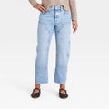 Women's Mid-Rise Painter Boyfriend Jeans - Universal Thread Light Wash