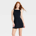 Women's Knit High Neck Active Dress - All In Motion Black