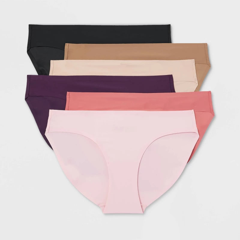 Women's 6pk Bonded Microfiber Bikini Underwear - Auden Assorted Color
