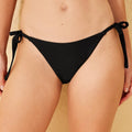 Women's Side-Tie High Leg Medium Coverage Bikini Bottom - Shade & Shore   M: Low Rise, Solid Pattern, Nylon-Spandex Blend