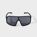 Men's Rubberized Plastic Shield Sunglasses - All In Motion Black