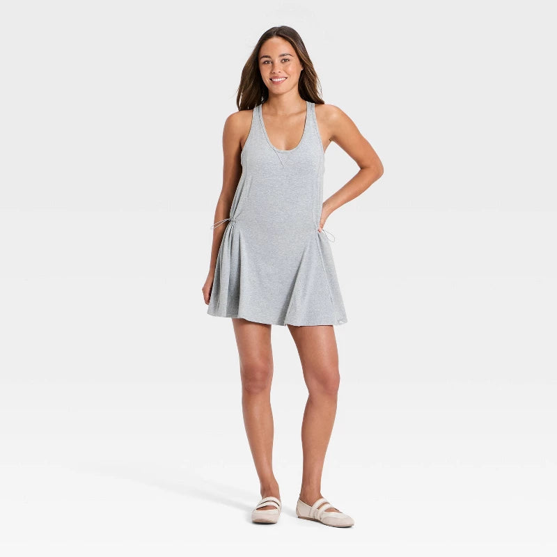 Women's Washed Jersey Active Dress - JoyLab Heathered Gray