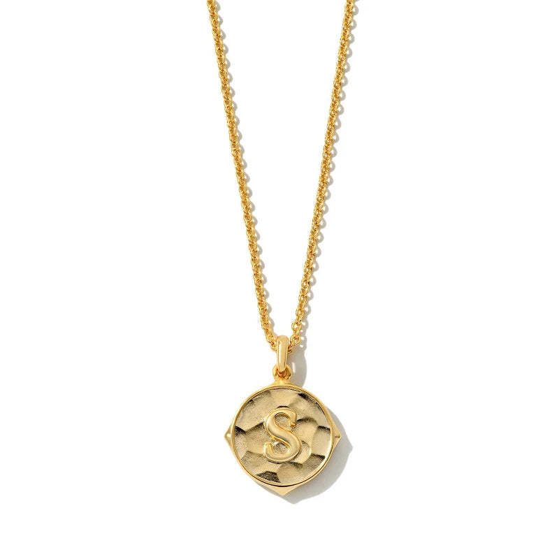 Kendra Scott Initial "S" Pendant Necklace - Gold