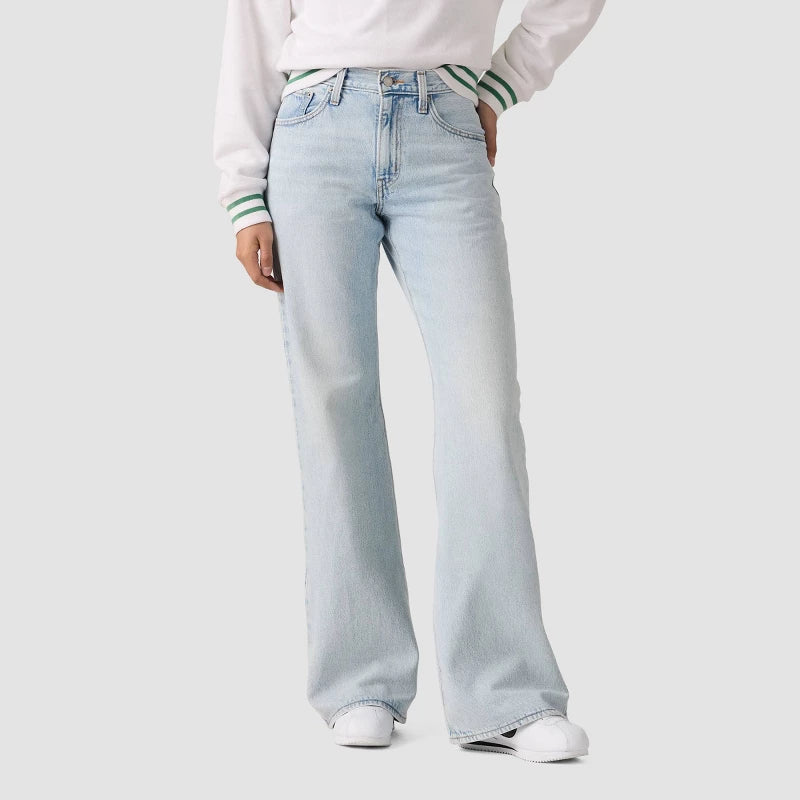 Levi's® Women's Middy Loose Bootcut Jeans - Abraided Art