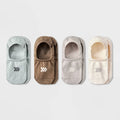 Women's Lightweight 4pk Liner Socks - All In Motion Beige/Gray/Tan 4