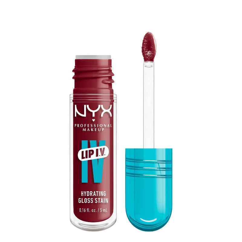 NYX Professional Makeup Lip IV Hydrating Lip Gloss Stain - Dripping Nude - 0.16 fl oz
