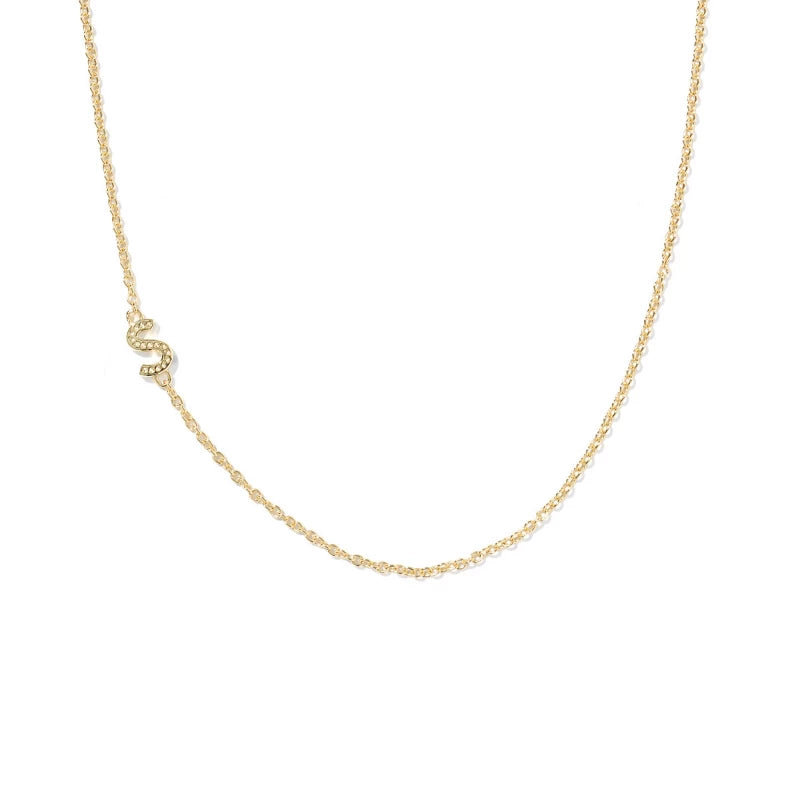 Kendra Scott 14K Gold Over Brass Mini "S" Initial Pendant Necklace - Gold