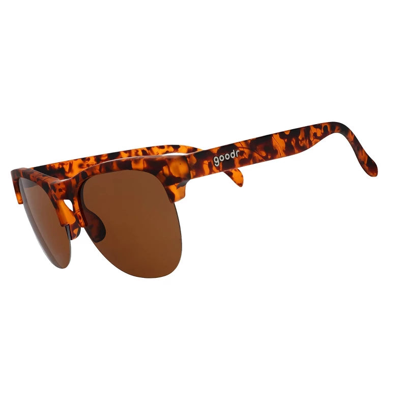 goodr Adult Avant G Positively Cosmopolitan Plastic Square Sunglasses - Brown