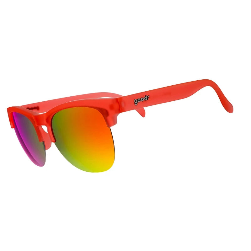 goodr Adult Avant G Chteau de Maraschino Plastic Square Sunglasses - Orange