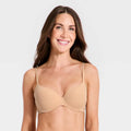 Women's Luxe Stretch Comfort Wire Demi Bra - Auden Beige 34B