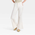 Women's Low-Rise Relaxed Denim Flare Jeans - Universal Thread White
