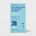 Extra Strength Minoxidil Hair Regrowth Treatment for Men - 2 fl oz each - up&up