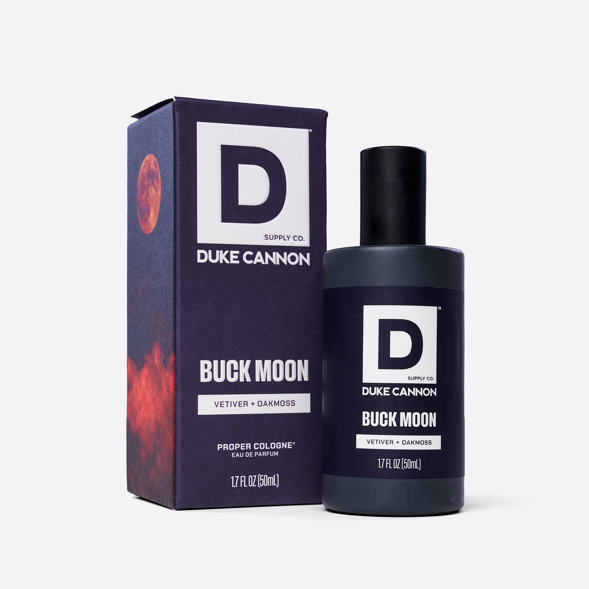 Duke Cannon Men's Buck Moon Proper Cologne - Vetiver & Oakmoss Cologne - Trial Size - 1.7
