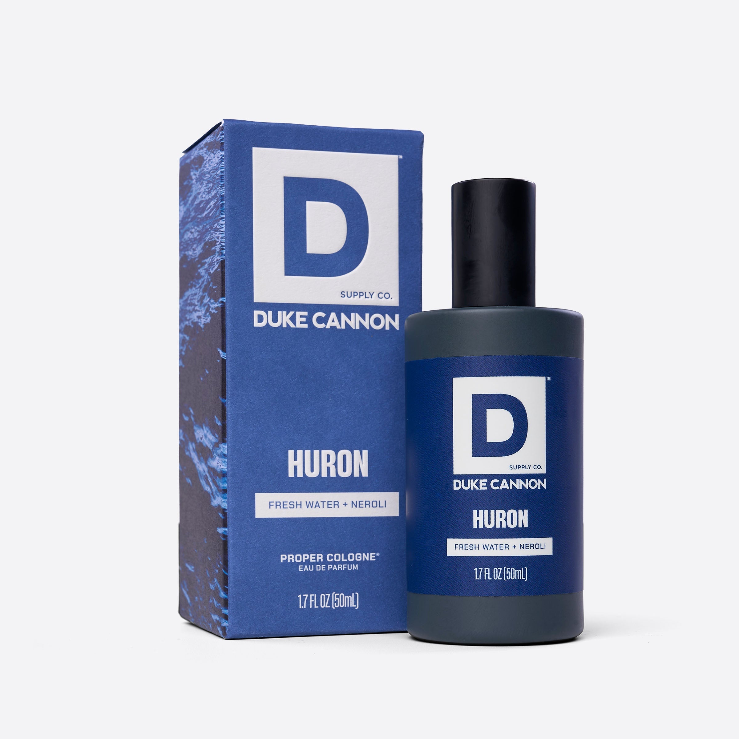 Duke Cannon Men's Huron Proper Cologne - Fresh Water & Neroli Cologne - Trial Size - 1.7 f