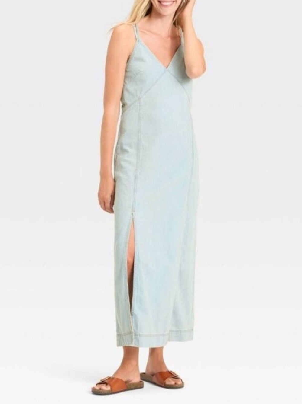 Women's Cami Denim Maxi Dress - Universal Thread Light Wash