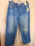 Women's Mid-Rise 90's Baggy Denim Jeans - Universal Thread Medium Wash Destroy