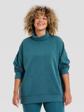Women's Airy Sleek Funnel Neck Sweatshirt - All In Motion Blue