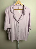 Women's Notch Collar Shirt and Shorts Pajama Set - Wild Fable Pink XS (Please be advised t