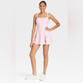 Women's Cinch Back Active Dress - JoyLab Pink Floral Print