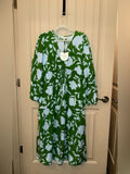 Women's Classic Rose Linen Long Sleeve Maxi Dress - kate spade new york x Target Green/Blu