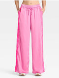 Women's Low-Rise Satin Tear Away Track Pants - JoyLab