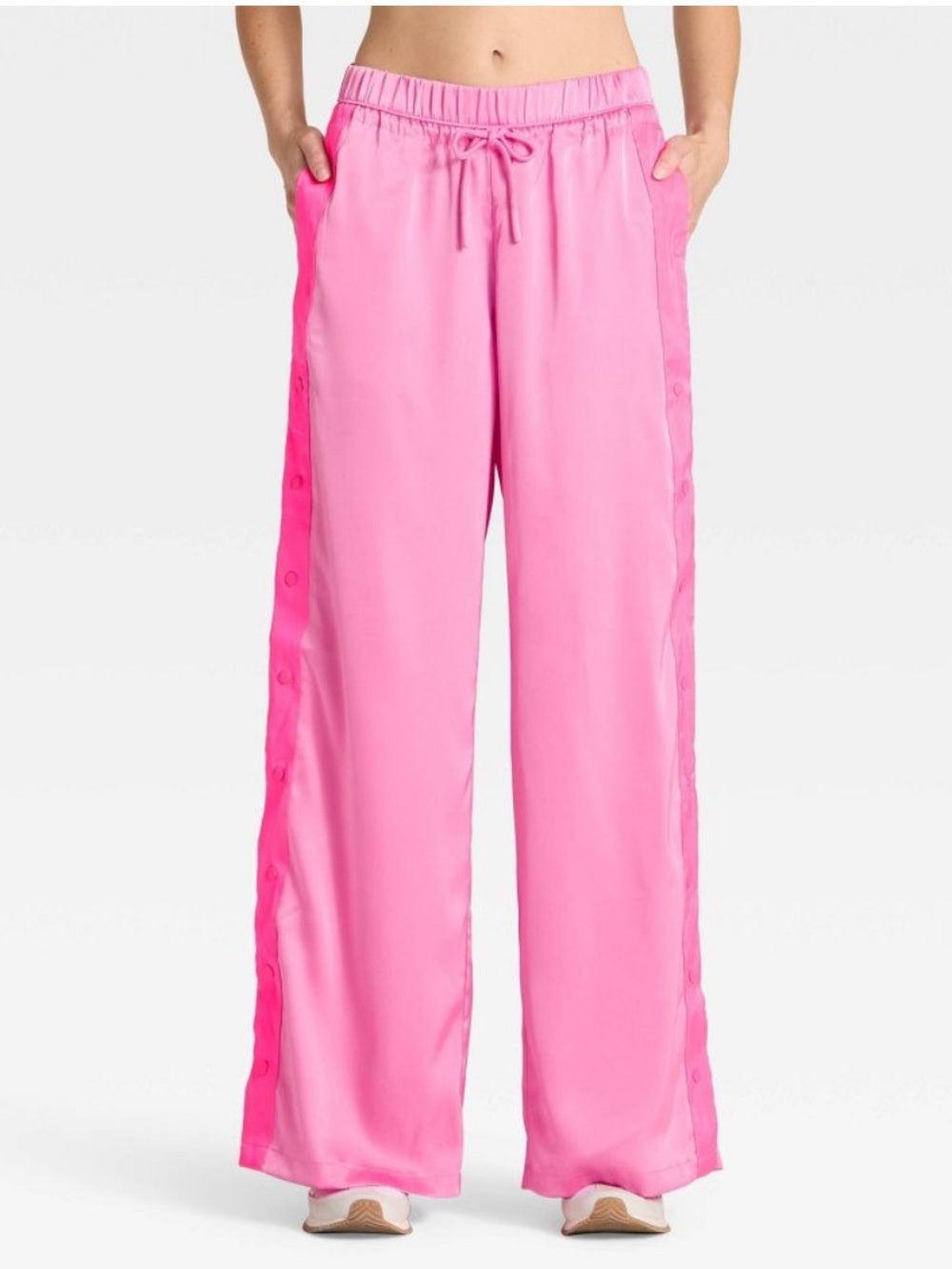 Women's Low-Rise Satin Tear Away Track Pants - JoyLab