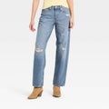 Women's Western Low-Rise Baggy Jeans - Universal Thread Medium Wash