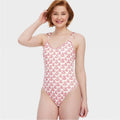 Women's Floral Tie-Shoulder One Piece Swimsuit Red - Roller Rabbit x Target