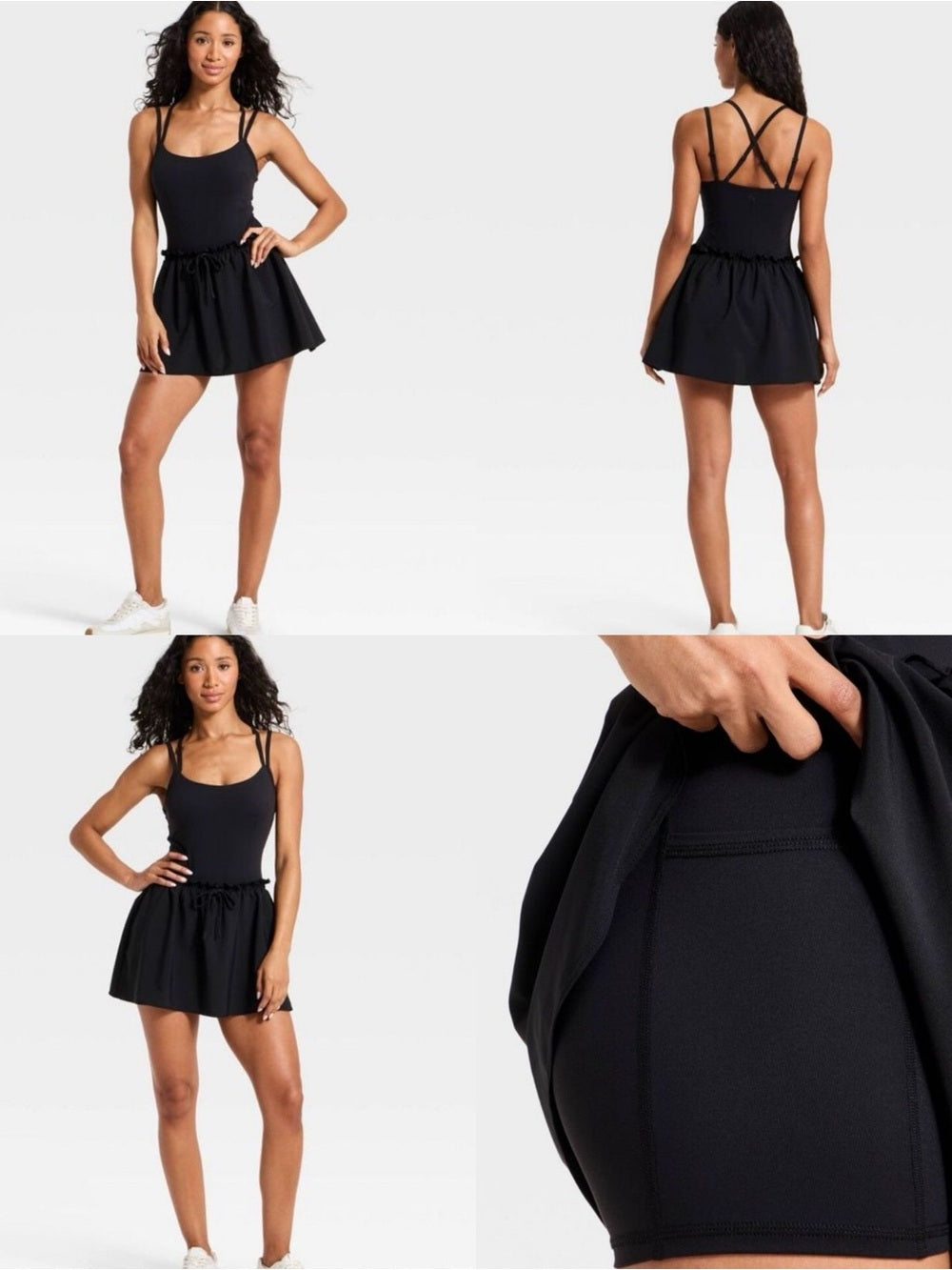 Women's Drop Waist Active Dress - JoyLab Black