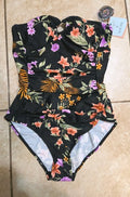 Women's High Leg Medium Coverage One Piece Swimsuit - Shade & Shore Multi